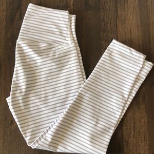 DYI striped Capri legging M